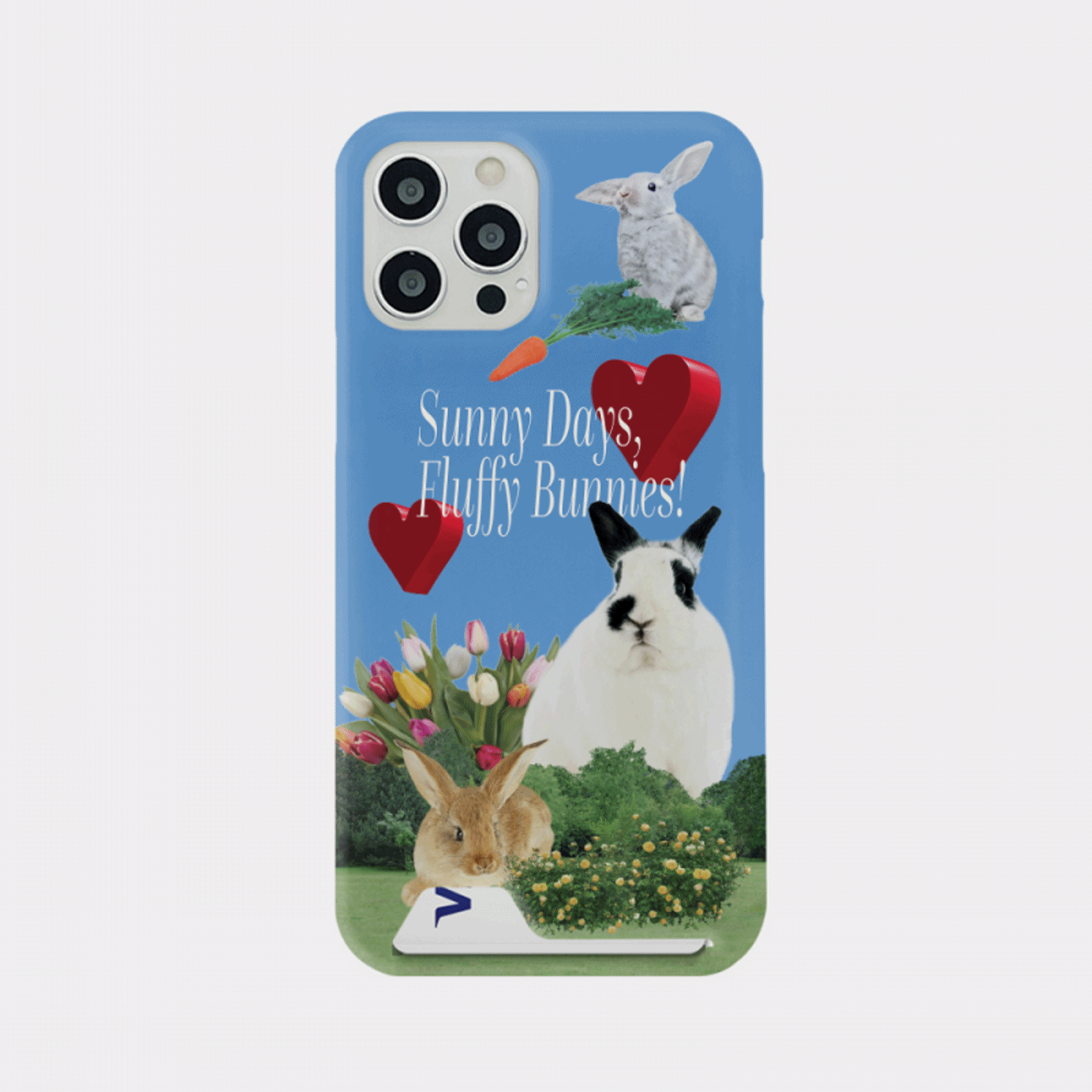 fluffy bunnies 디자인 [카드수납 폰케이스]아이폰14 13 12 미니 mini 엑스 프로 pro max 맥스 갤럭시 Z플립 핸드폰 감성