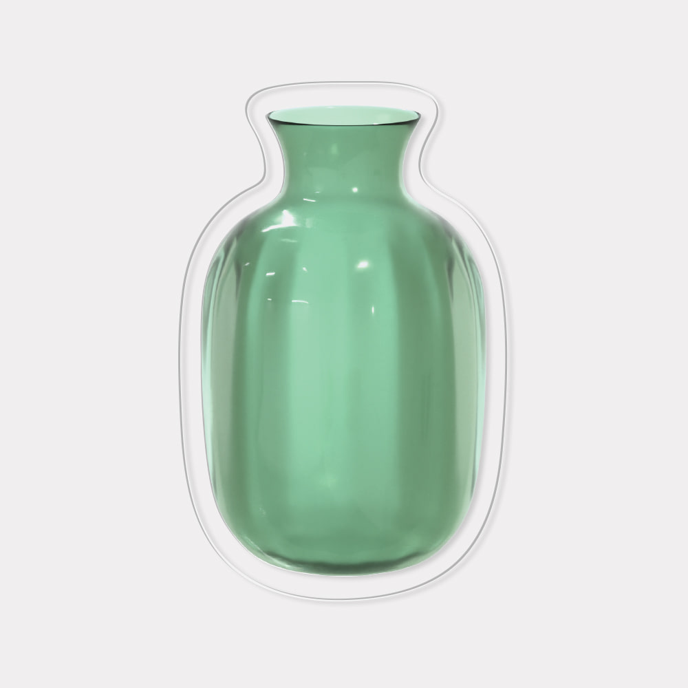 green vase 디자인 [아크릴스마트톡]