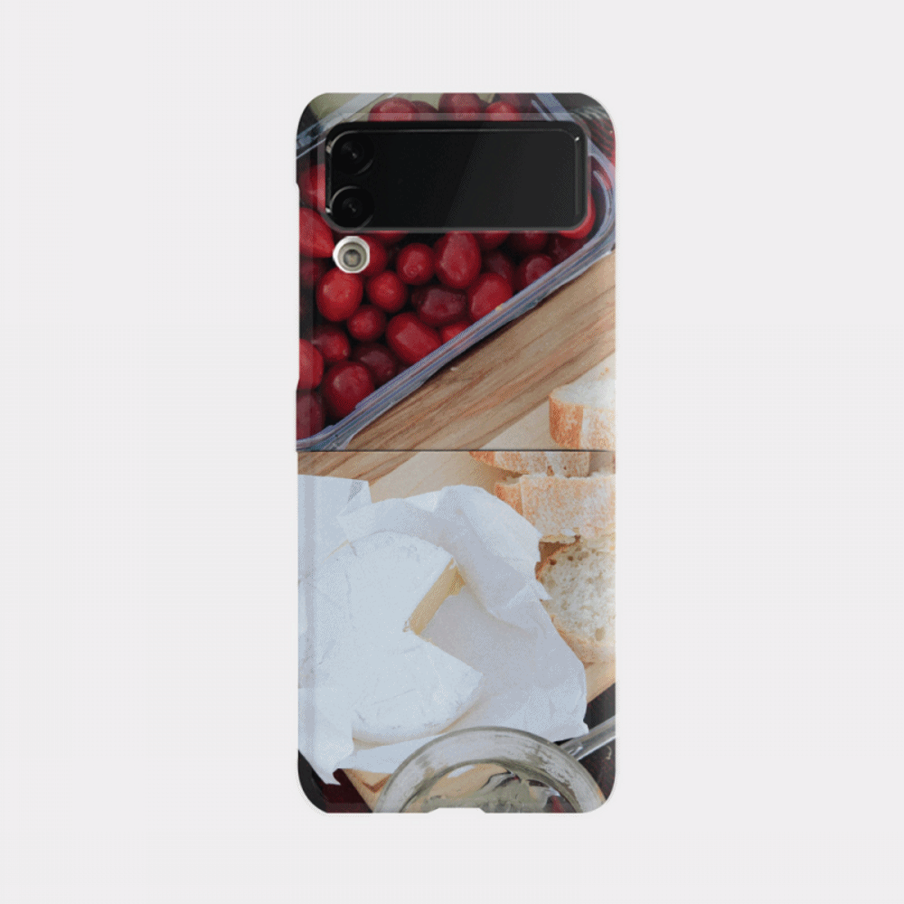 holiday baking 디자인 [제트플립 하드 폰케이스]아이폰14 13 12 미니 mini 엑스 프로 pro max 맥스 갤럭시 Z플립 핸드폰 감성