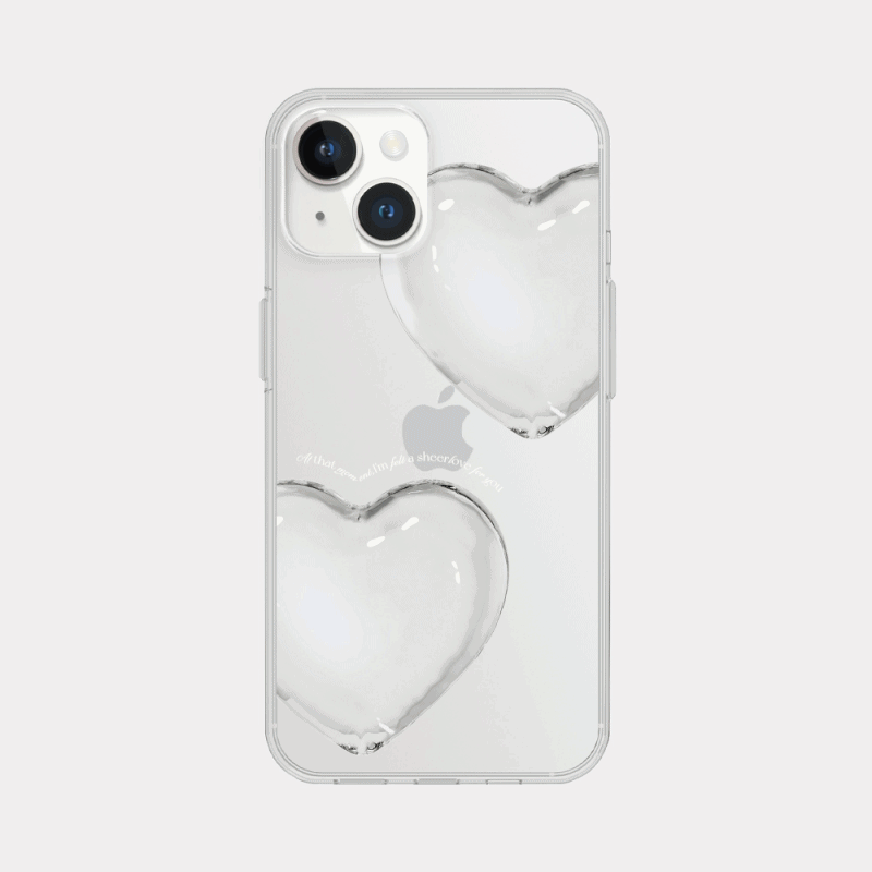 pure love 디자인 [클리어 폰케이스]아이폰14 13 12 미니 mini 엑스 프로 pro max 맥스 갤럭시 Z플립 스마트 변색없는 젤리 감성