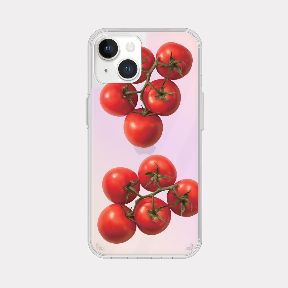 red tomato 디자인 [글로시미러 폰케이스]아이폰14 13 12 미니 mini 엑스 프로 pro max 맥스 갤럭시 Z플립 스마트 변색없는 젤리 감성