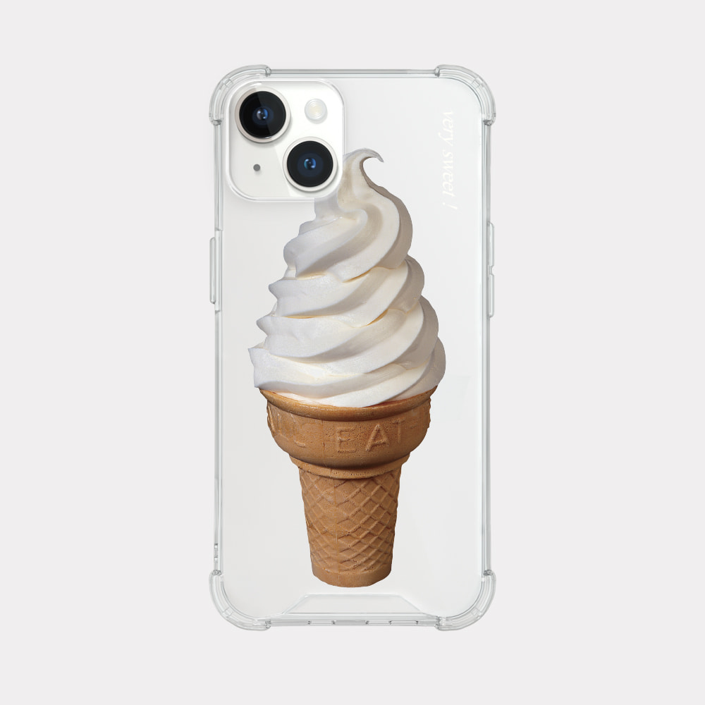sweet ice cream 디자인 [탱크투명 폰케이스]아이폰14 13 12 미니 mini 엑스 프로 pro max 맥스 갤럭시 Z플립 스마트 변색없는 젤리 감성