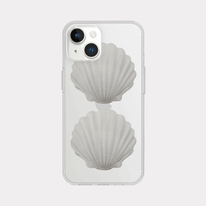 vintage shell 디자인 [클리어 폰케이스]아이폰14 13 12 미니 mini 엑스 프로 pro max 맥스 갤럭시 Z플립 스마트 변색없는 젤리 감성