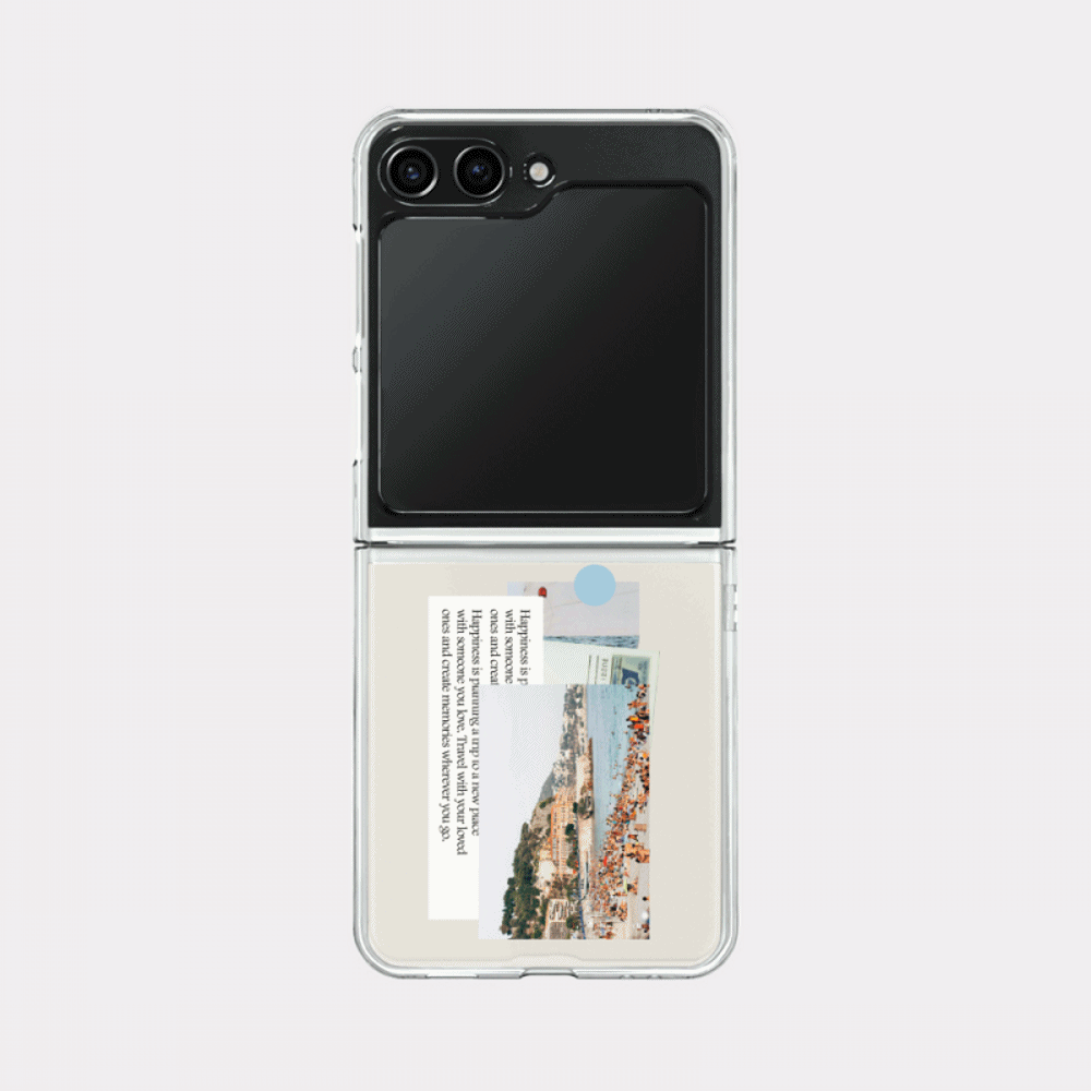 trip sticker 디자인 [제트플립 클리어하드 폰케이스]아이폰14 13 12 미니 mini 엑스 프로 pro max 맥스 갤럭시 Z플립 스마트 변색없는 젤리 감성