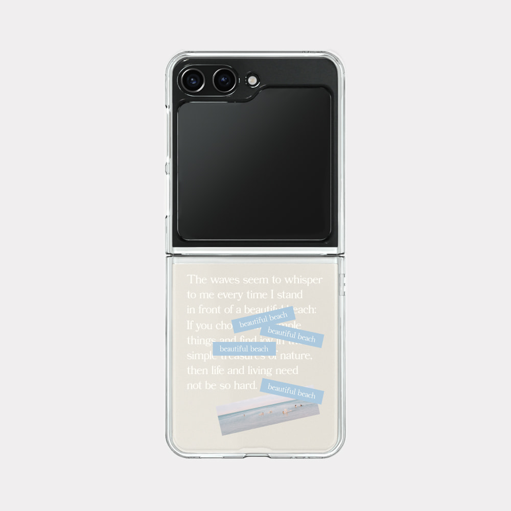 whisper wave 디자인 [제트플립 클리어하드 폰케이스]아이폰14 13 12 미니 mini 엑스 프로 pro max 맥스 갤럭시 Z플립 스마트 변색없는 젤리 감성
