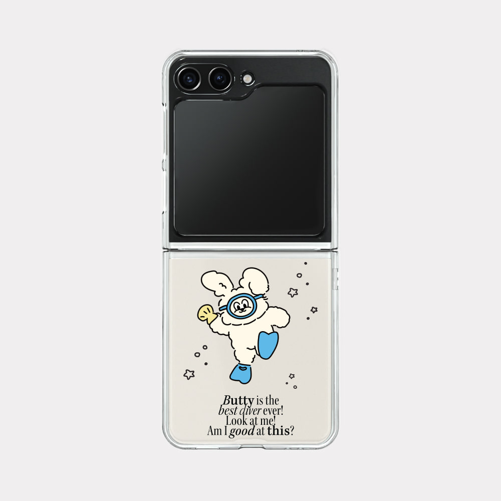 best diver 버티 디자인 [제트플립 클리어하드 폰케이스]아이폰14 13 12 미니 mini 엑스 프로 pro max 맥스 갤럭시 Z플립 스마트 변색없는 젤리 감성