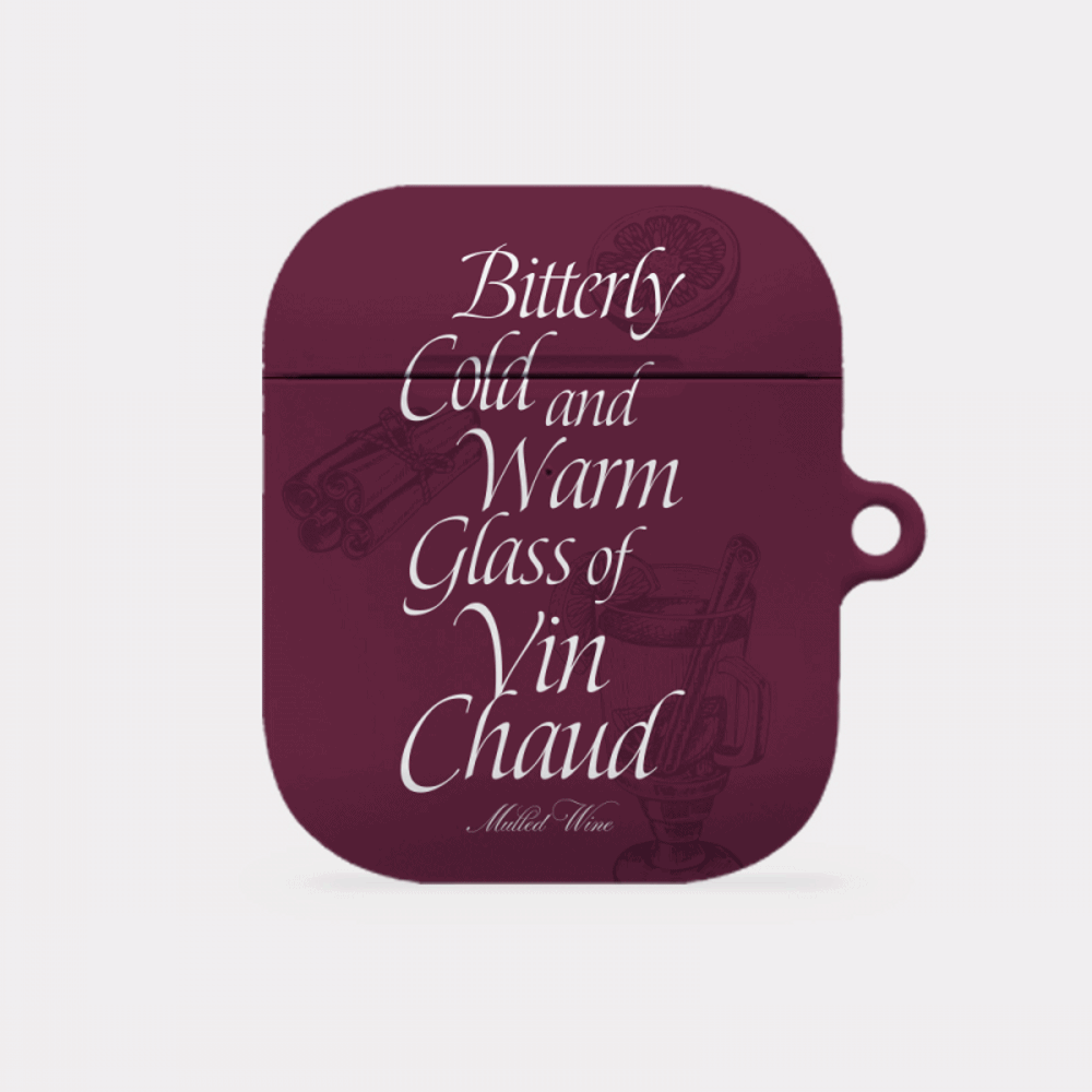 glass of vin chaud 디자인 [hard 에어팟케이스 시리즈]